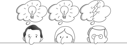 Cartoon representing innovation